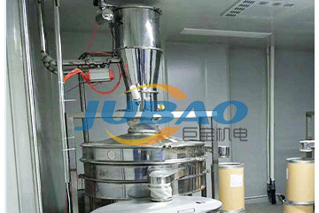 真空上料机对接振动筛分机客户案例